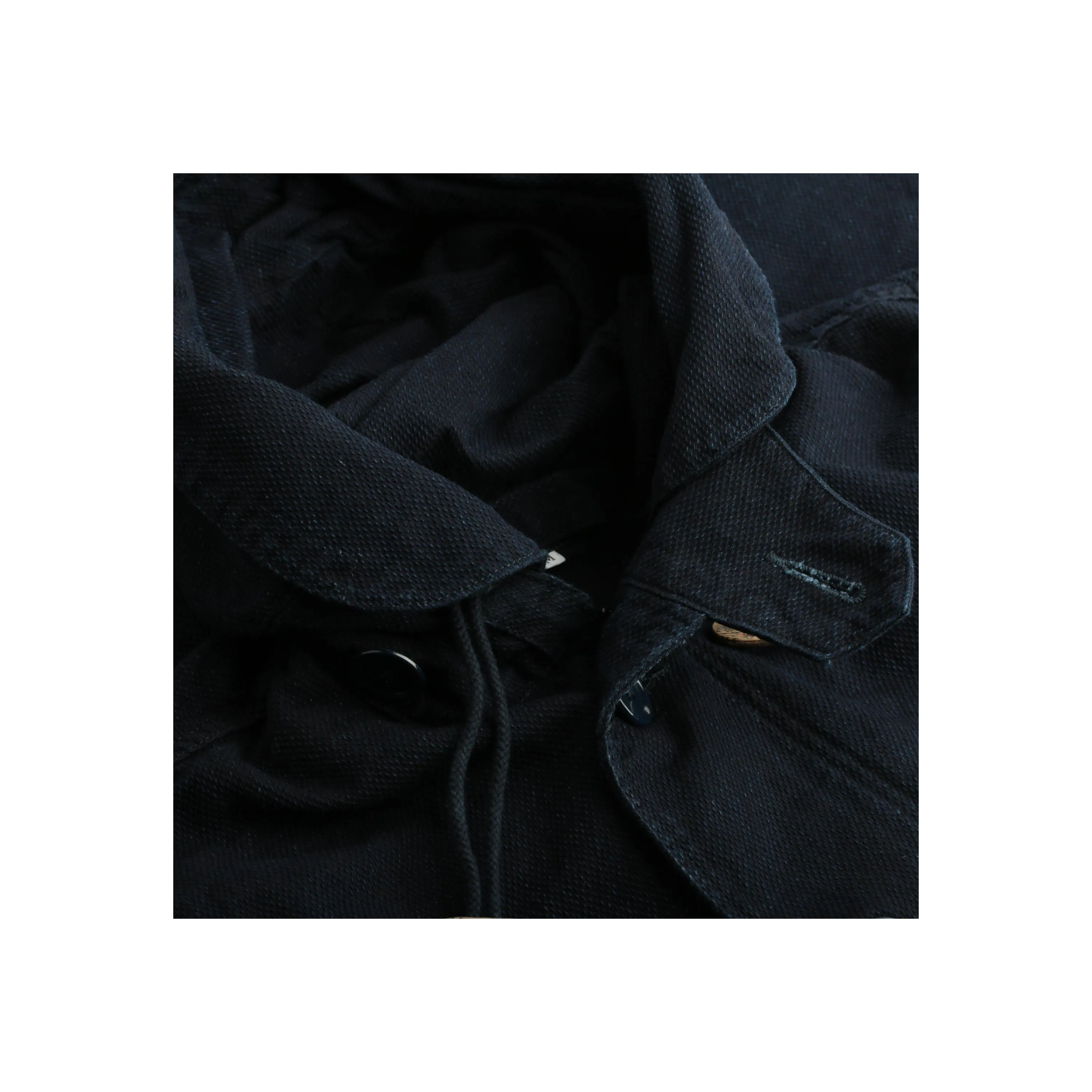 Indigo Dobby Mods Coat