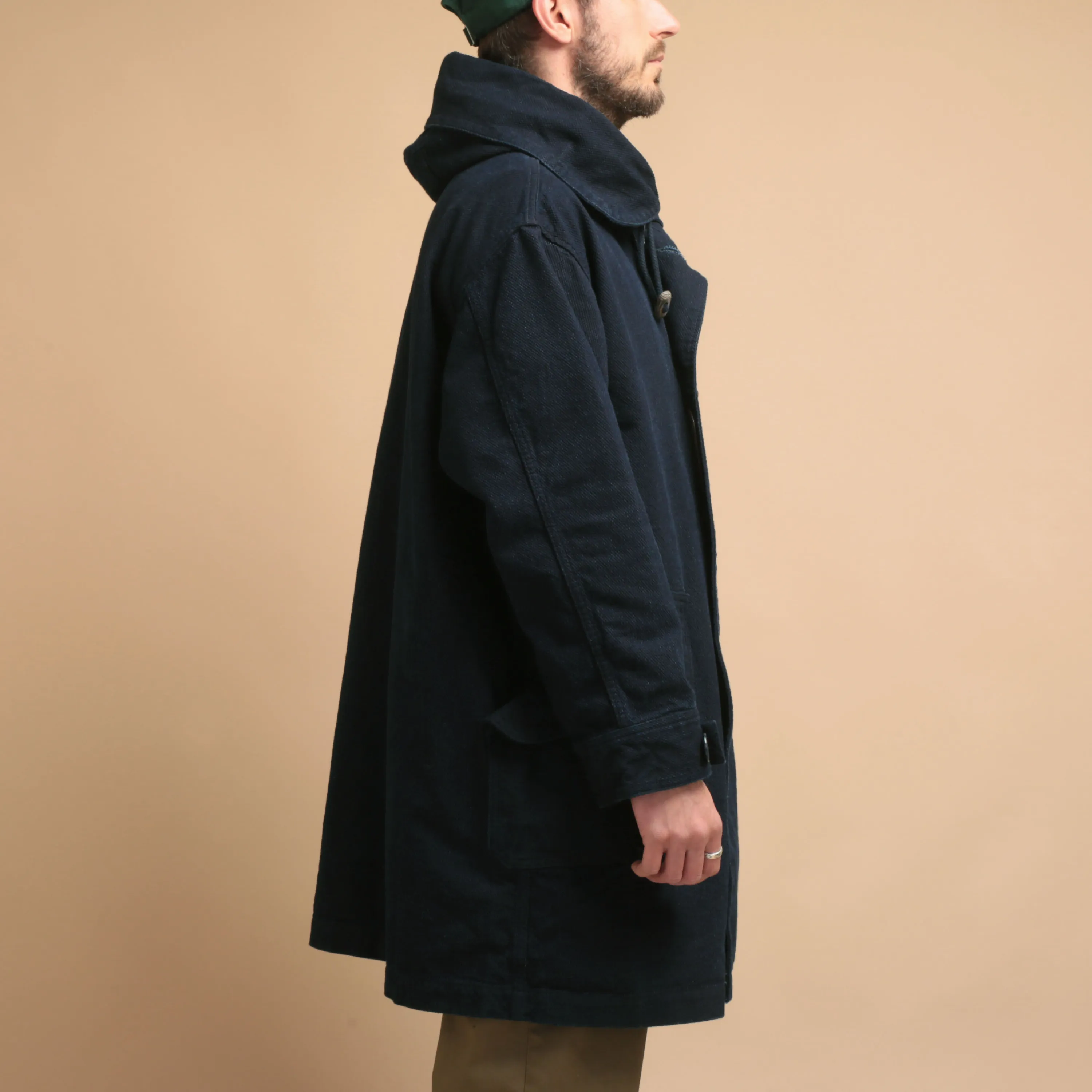Indigo Dobby Mods Coat