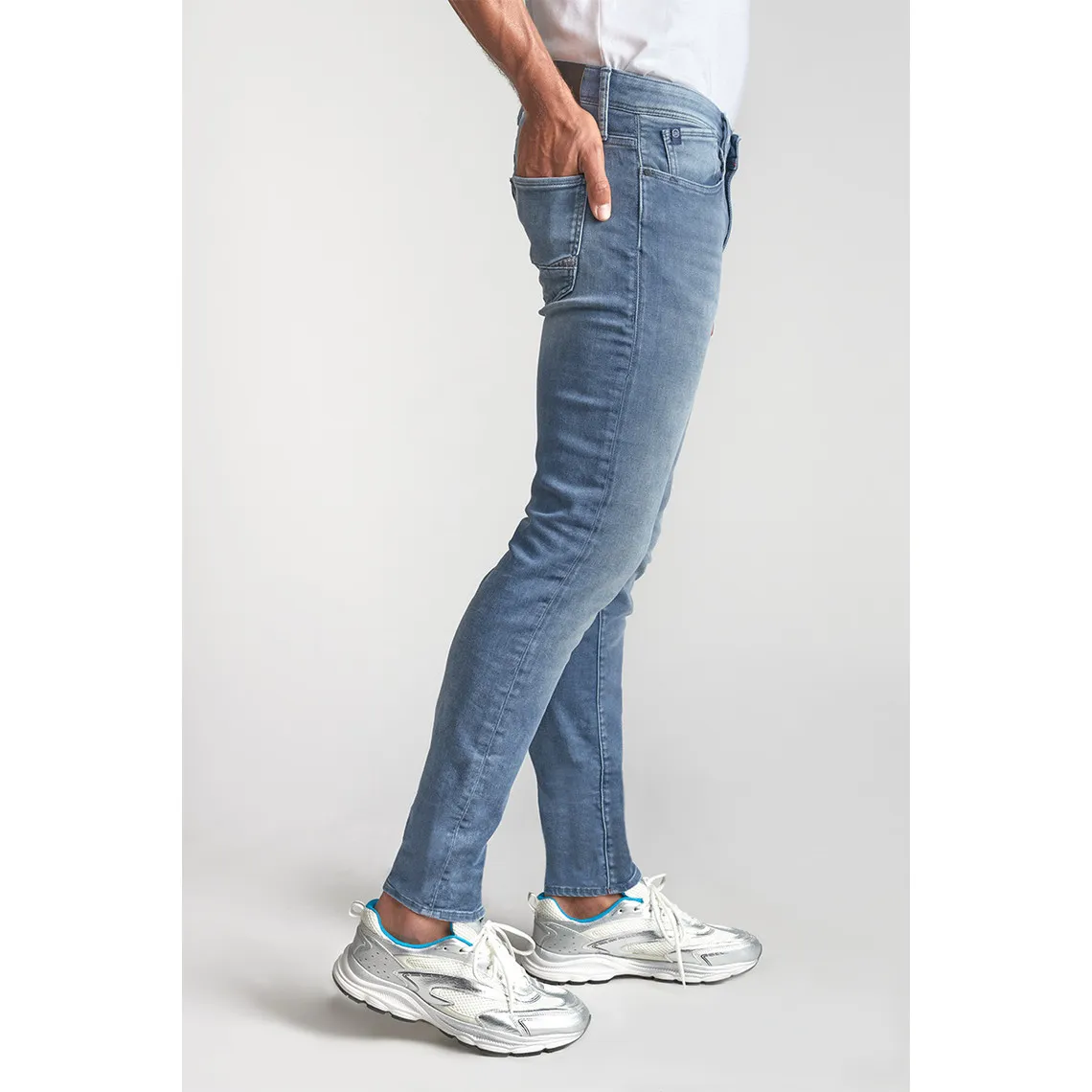 Jeans ajusté BLUE JOGG 700/11, longueur 34 bleu en coton Rex | 3 Suisses