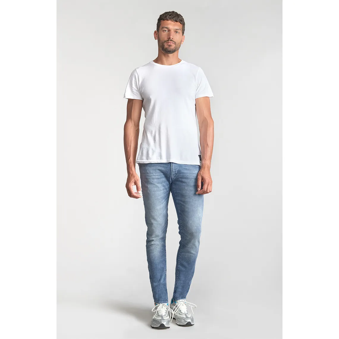 Jeans ajusté BLUE JOGG 700/11, longueur 34 bleu en coton Rex | 3 Suisses