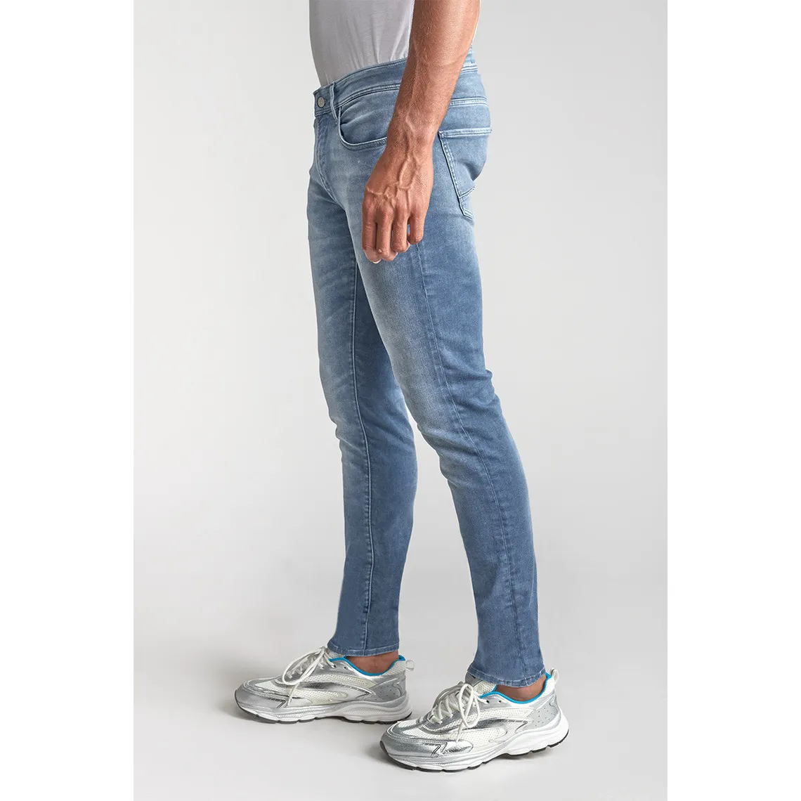 Jeans ajusté BLUE JOGG 700/11, longueur 34 bleu en coton Rex | 3 Suisses