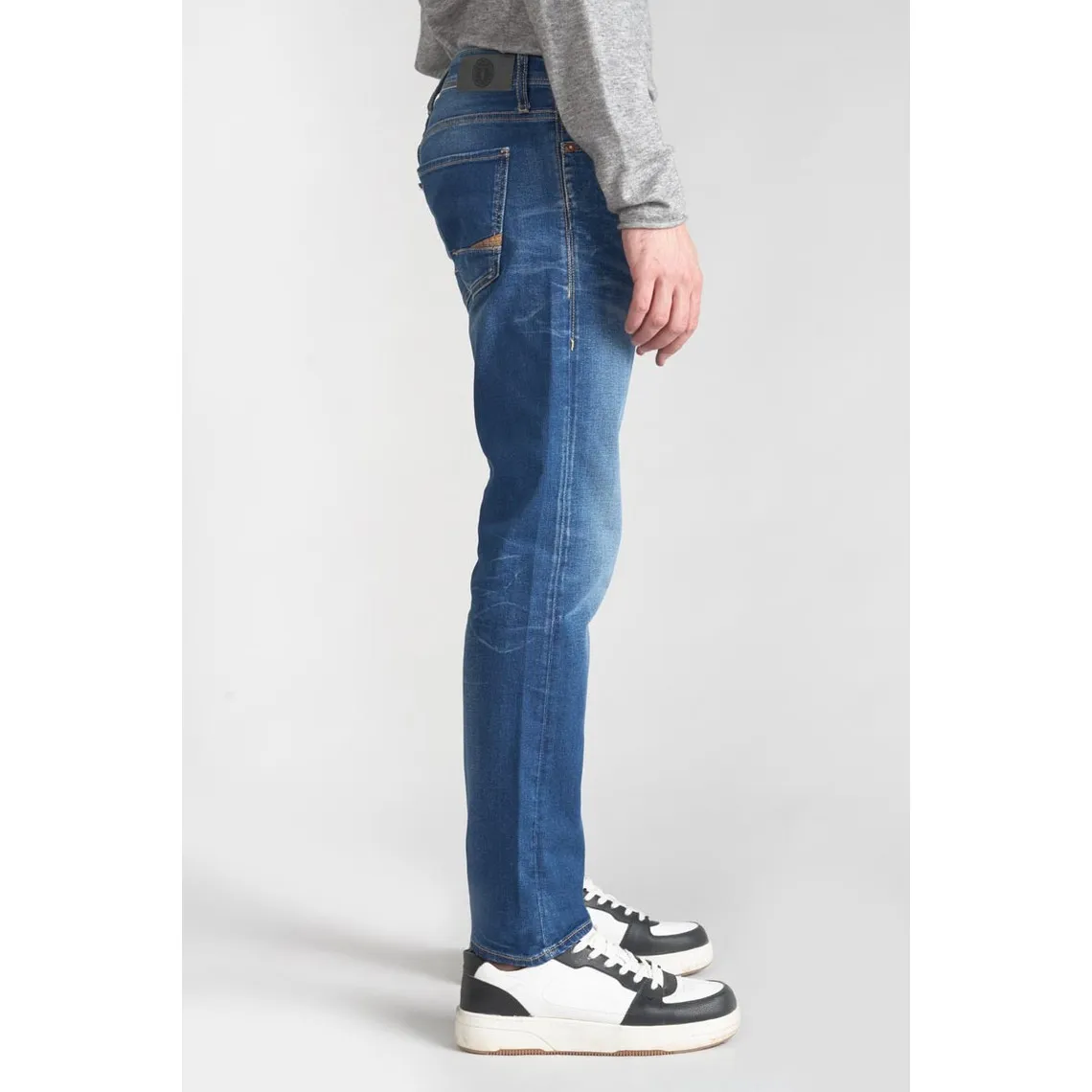 Jeans ajusté stretch 700/11, longueur 34 bleu Derek | 3 Suisses