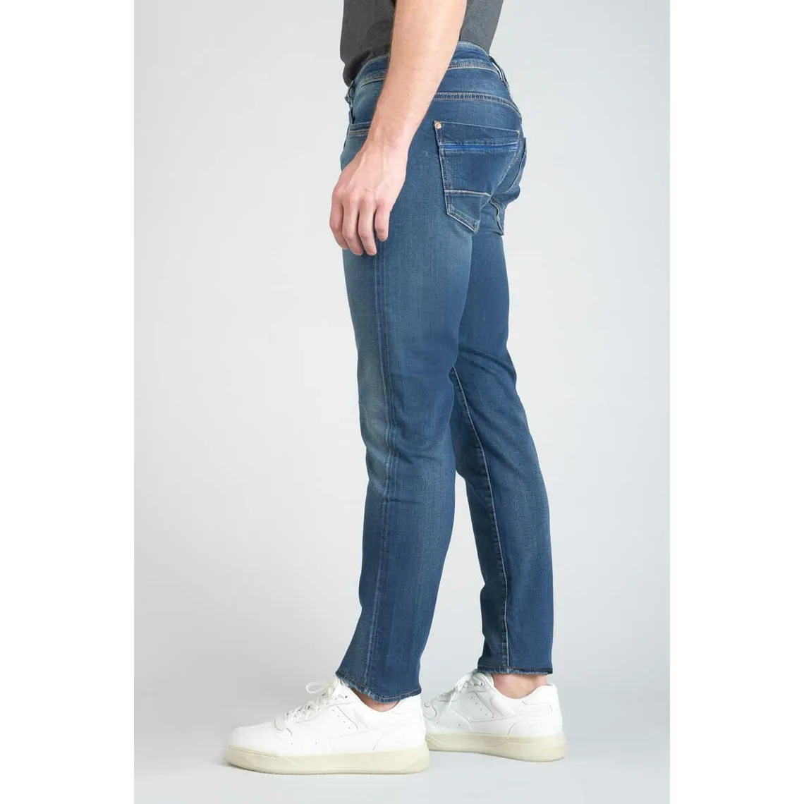 Jeans ajusté stretch - Bleu en coton | 3 Suisses