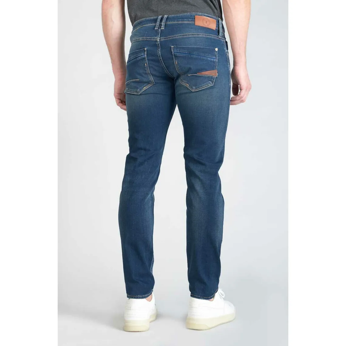 Jeans ajusté stretch - Bleu en coton | 3 Suisses