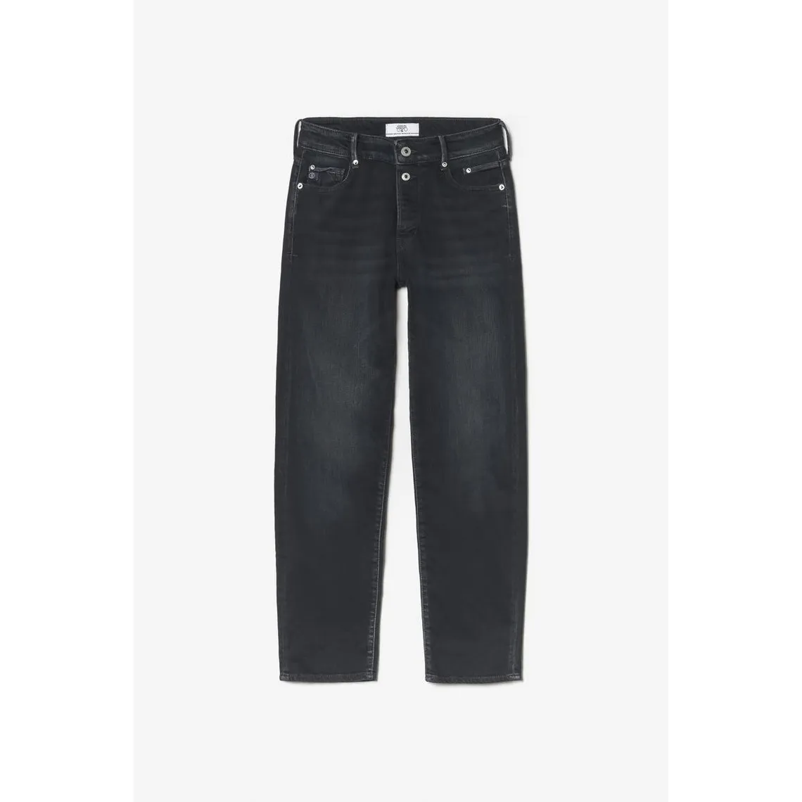 Jeans Basic 400/18 mom taille haute 7/8ème bleu-noir N°1 en coton | 3 Suisses