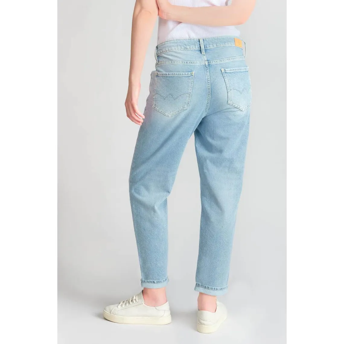 Jeans loose, large cosy, 7/8ème bleu Lucie | 3 Suisses