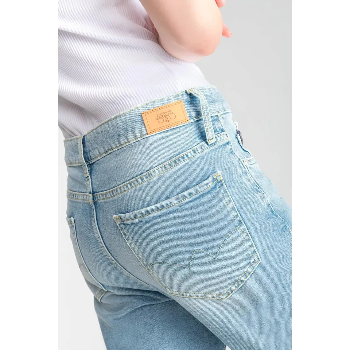 Jeans loose, large cosy, 7/8ème bleu Lucie | 3 Suisses