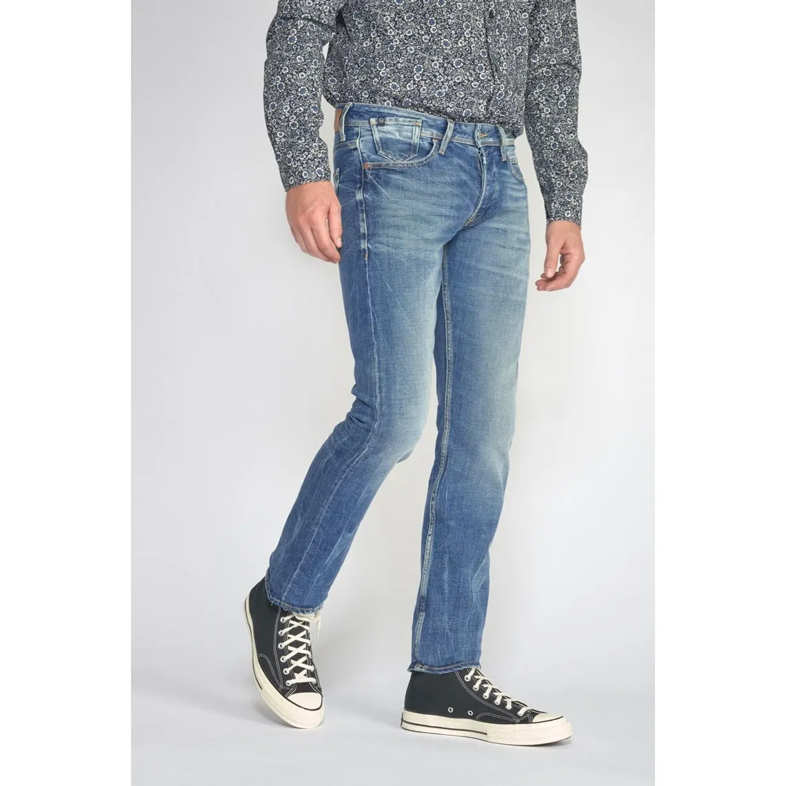 Jeans Maat 800/12 regular vintage bleu N°4 en coton | 3 Suisses