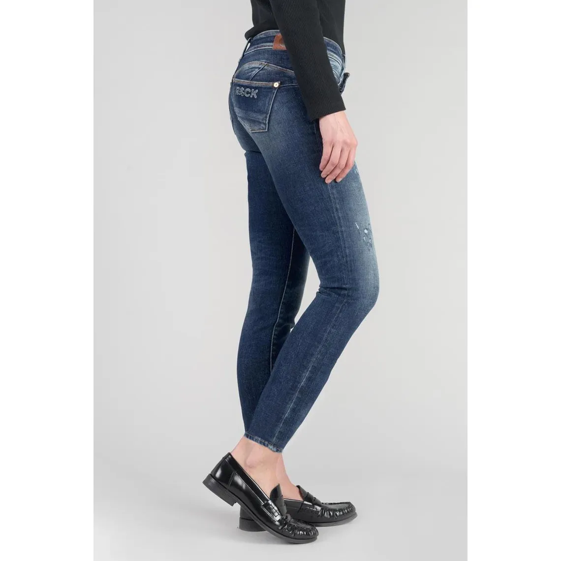 Jeans push-up slim PULP, 7/8ème bleu en coton Sloan | 3 Suisses