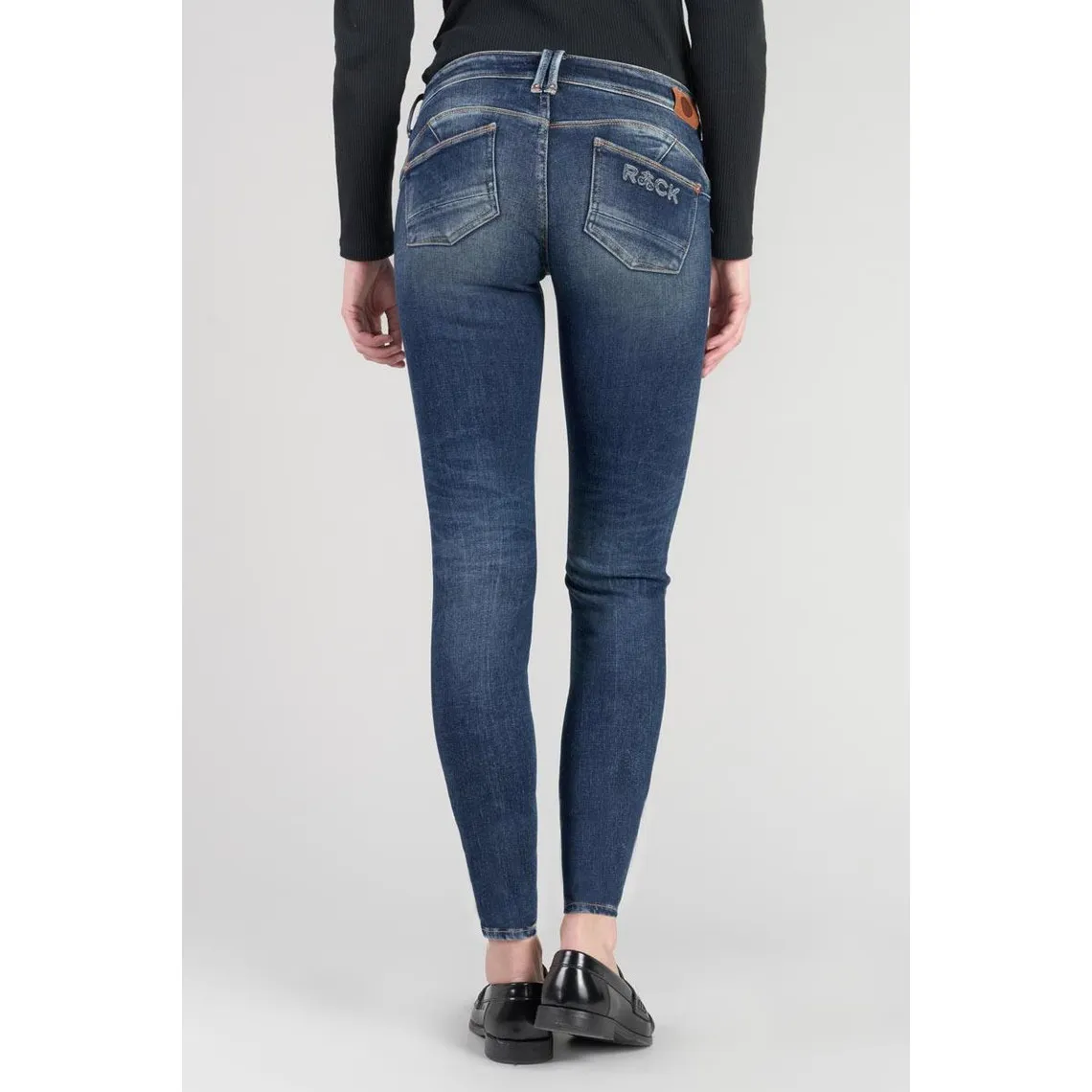 Jeans push-up slim PULP, 7/8ème bleu en coton Sloan | 3 Suisses