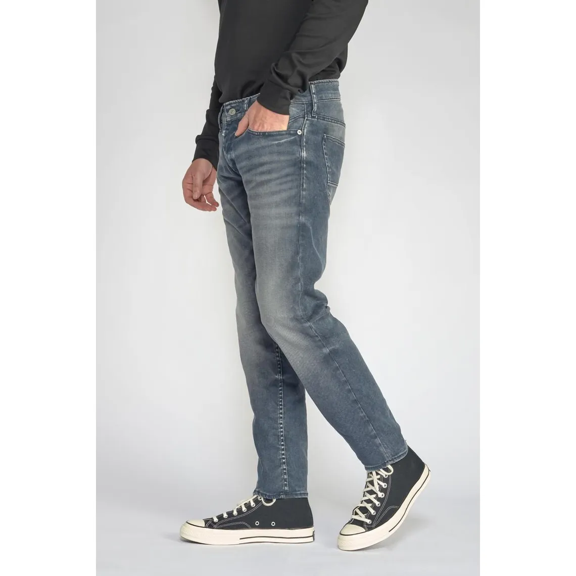 Jeans Wall 700/11 adjusted  gris N°2 en coton | 3 Suisses