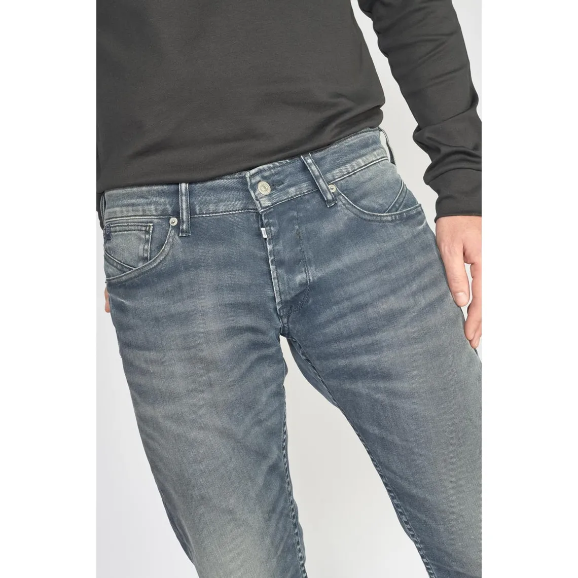 Jeans Wall 700/11 adjusted  gris N°2 en coton | 3 Suisses