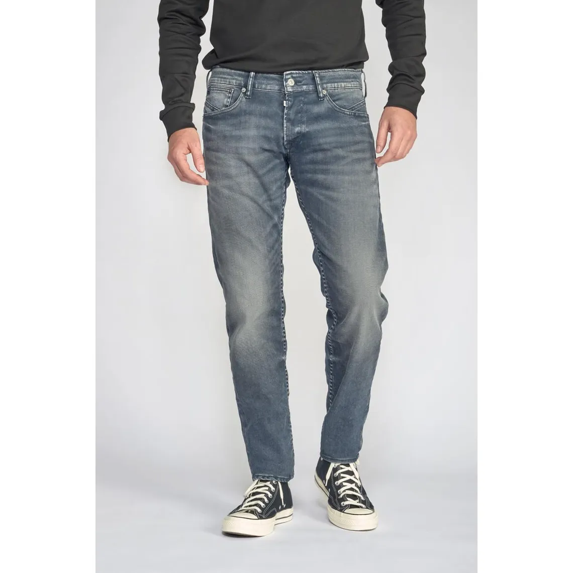 Jeans Wall 700/11 adjusted  gris N°2 en coton | 3 Suisses