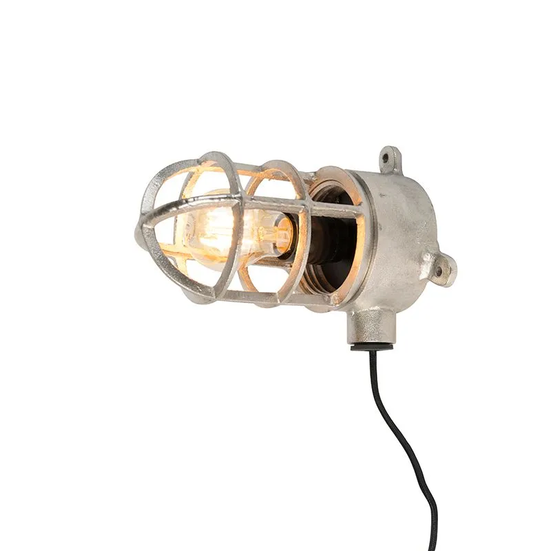 Lampe de table industrielle nickel - Torra