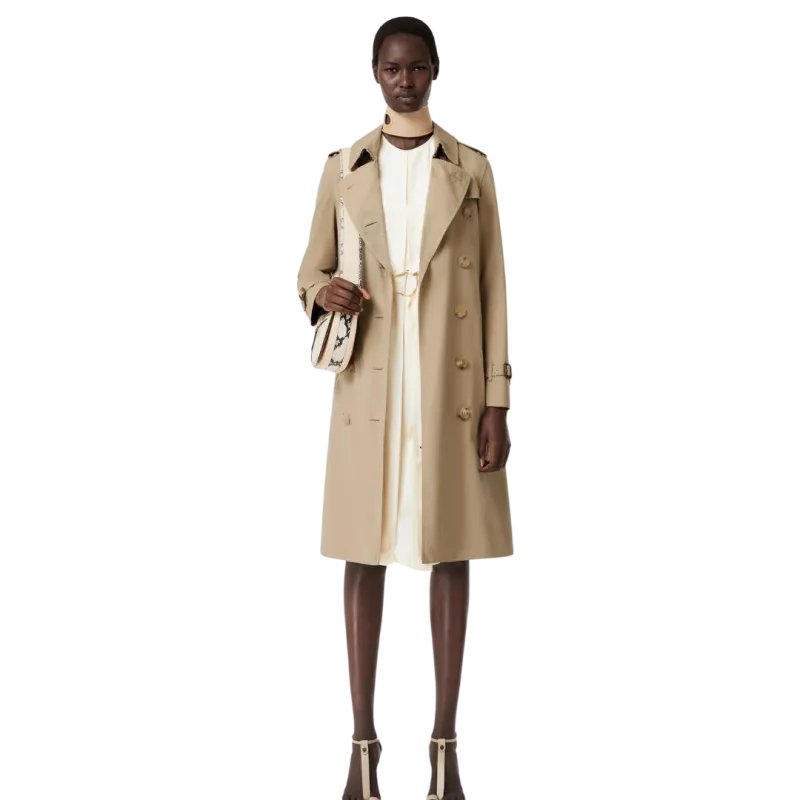 Long trench-coat Kensington Heritage coton beige