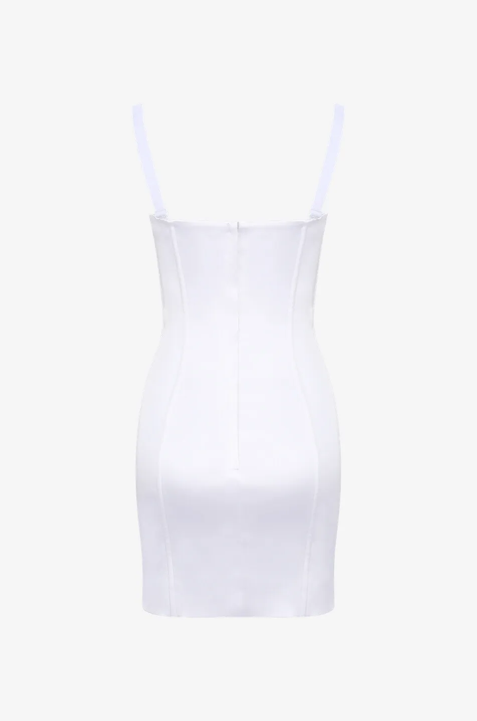 Mini robe corset en satin 1991-92