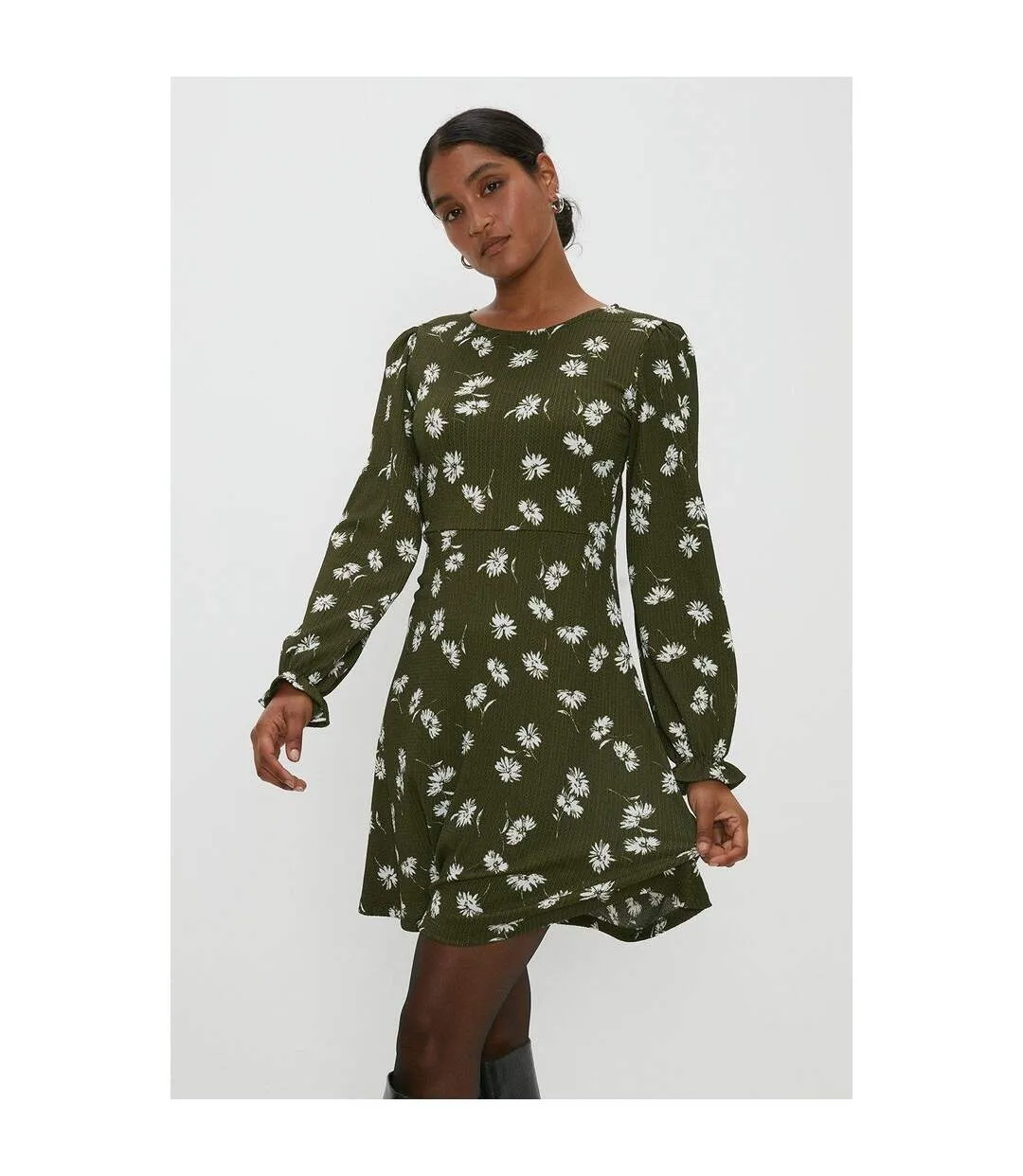 Mini robe femme vert kaki Dorothy Perkins