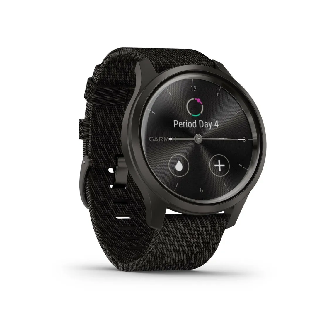 Montre connectée Garmin Vivomove Style 010-02240-03 Dark Grey - Bracelet Nylon Noir Garmin - Montre Homme sur MenCorner