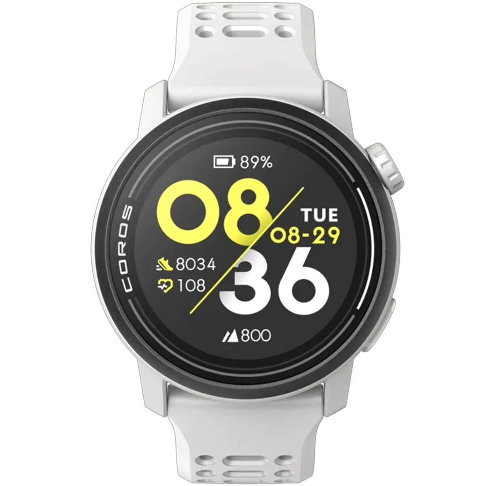  Montre de sport GPS Premium COROS PACE 3 avec bracelet Silicone Blanc 