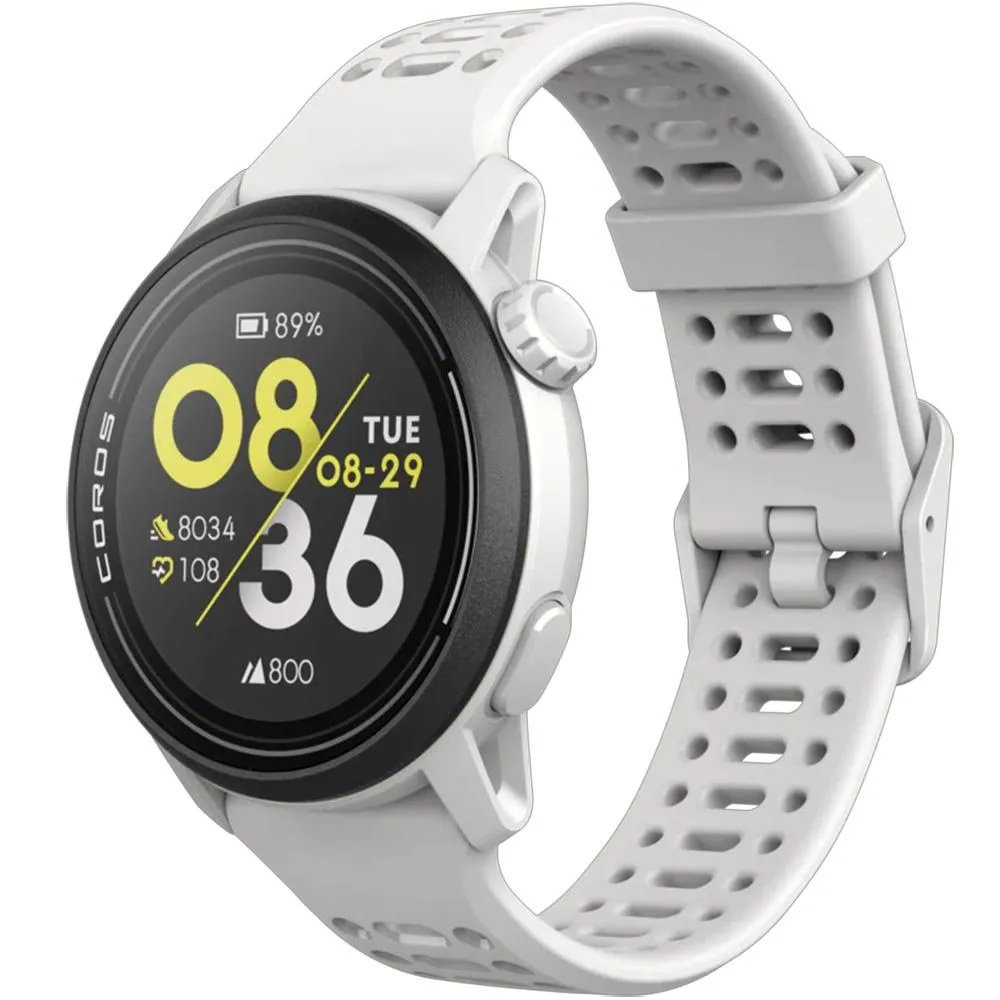  Montre de sport GPS Premium COROS PACE 3 avec bracelet Silicone Blanc 