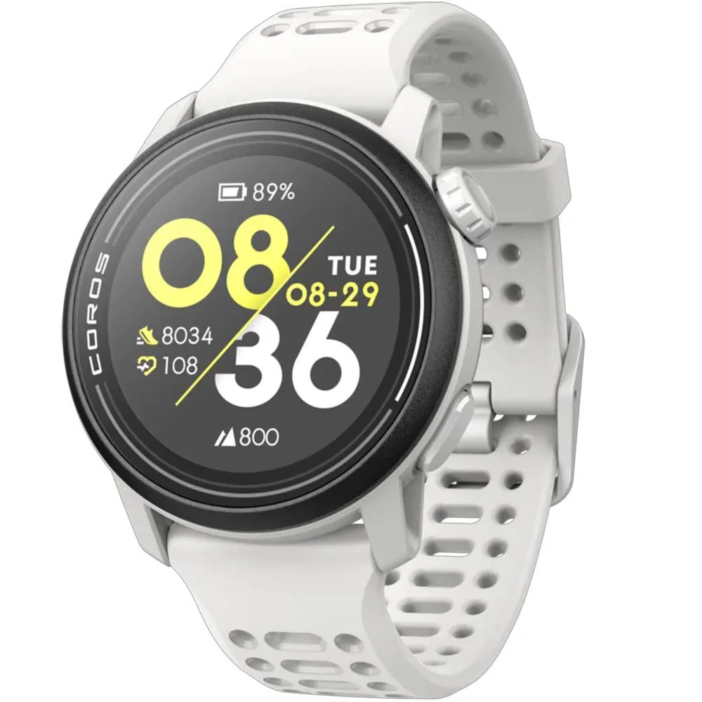  Montre de sport GPS Premium COROS PACE 3 avec bracelet Silicone Blanc 