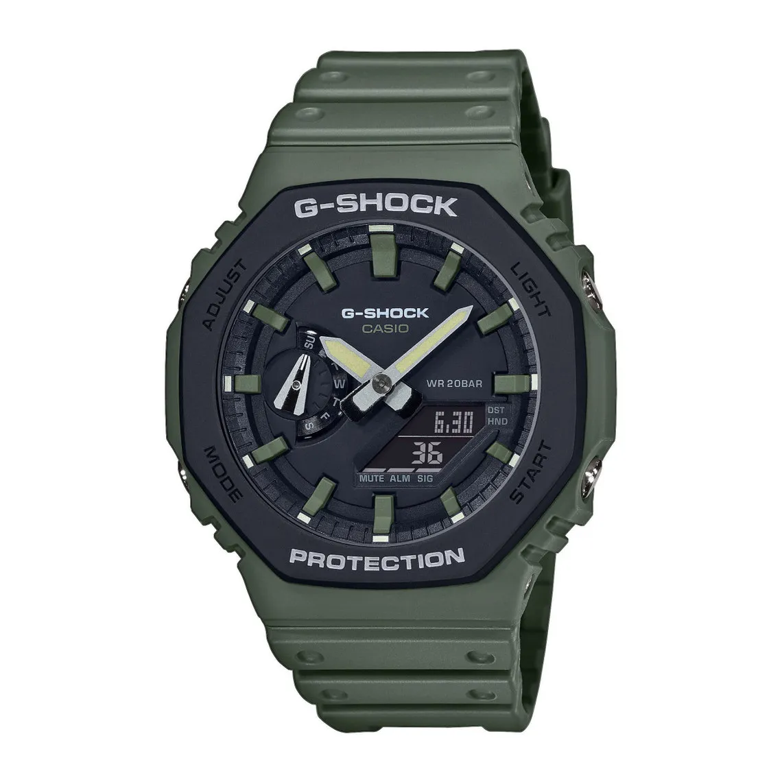 Montre Homme Casio G-SHOCK GA-2110SU-3AER - Bracelet Résine Vert Casio - Montre Homme sur MenCorner