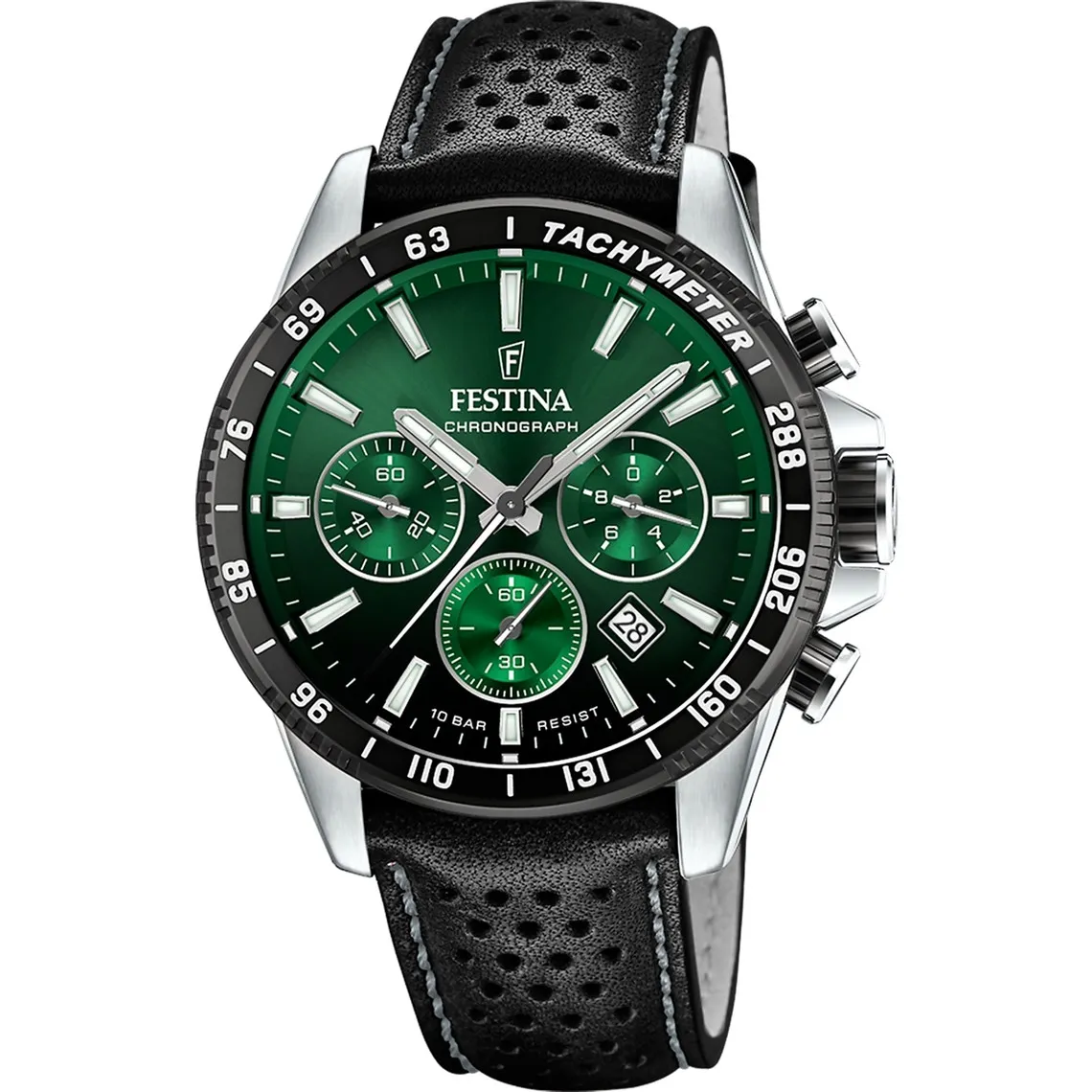 Montre Homme Festina TIMELESS CHRONOGRAPH F20561-5 - Bracelet Cuir Noir Festina - Montre Homme sur MenCorner