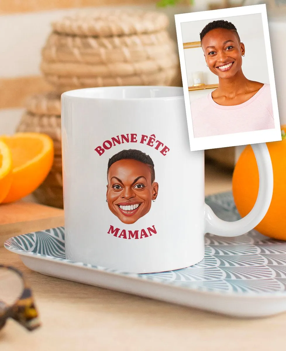 Mug Caricature fête des mères personnalisé