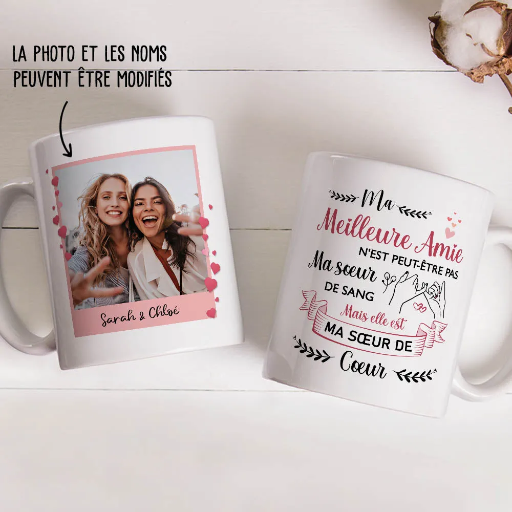Mug Photo Personnalisé - Ma Sœur De Cœur