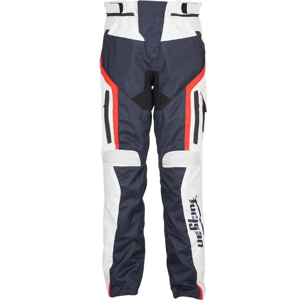 Pantalon APALACHES FURYGAN Bleu/Perle/Rouge - MAXXESS.FR, Pantalon moto textile