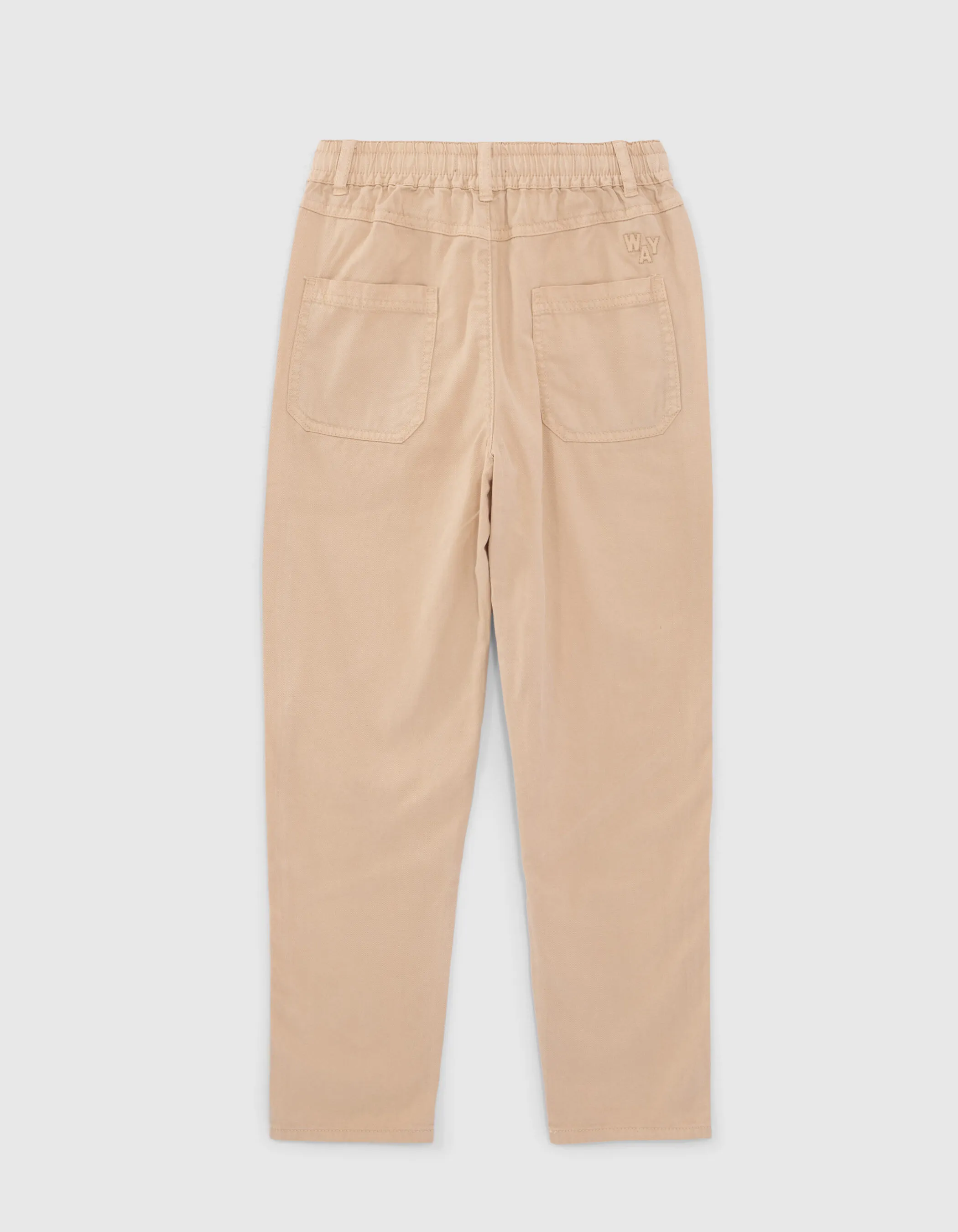 Pantalon beige taille élastiquée fille