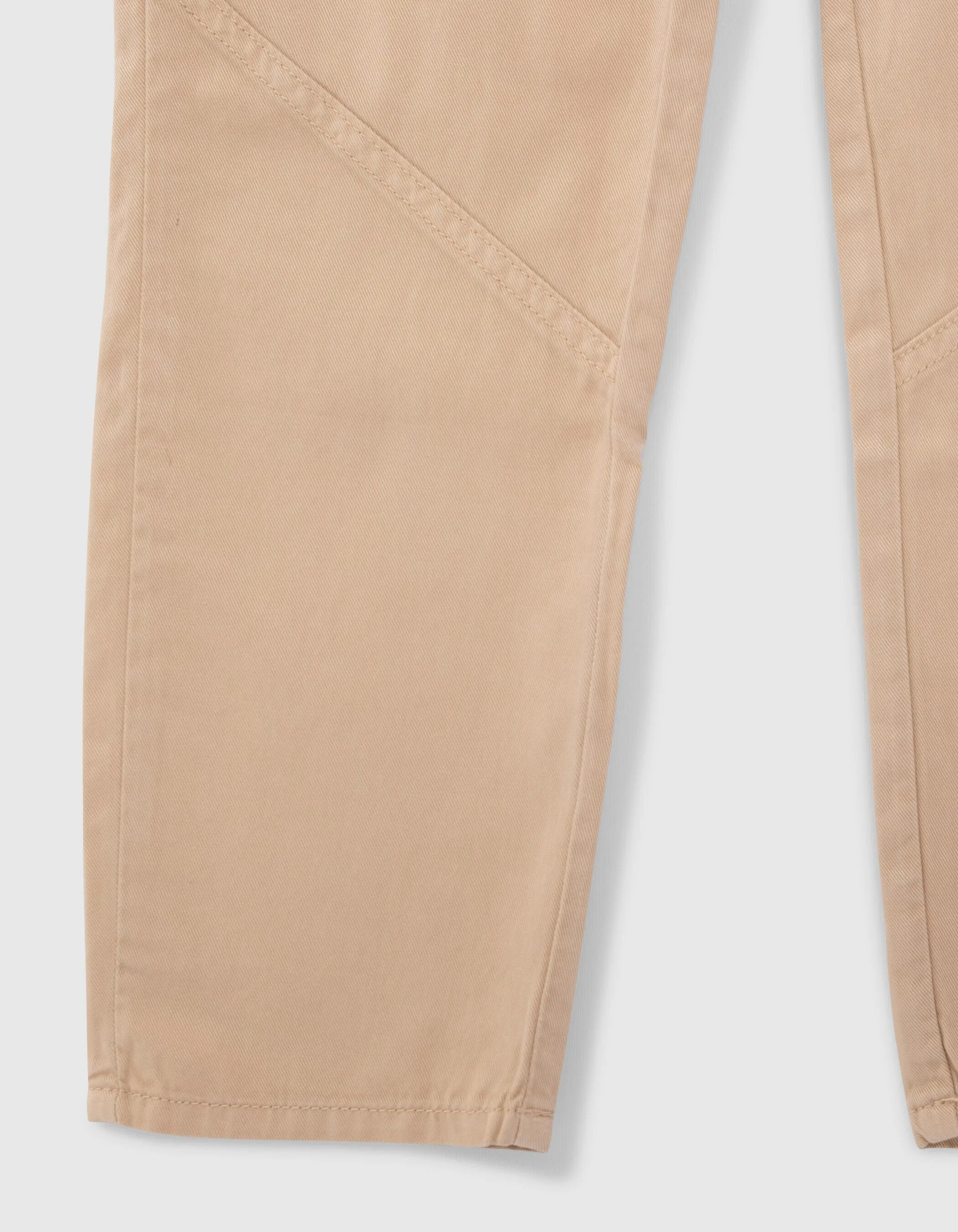 Pantalon beige taille élastiquée fille