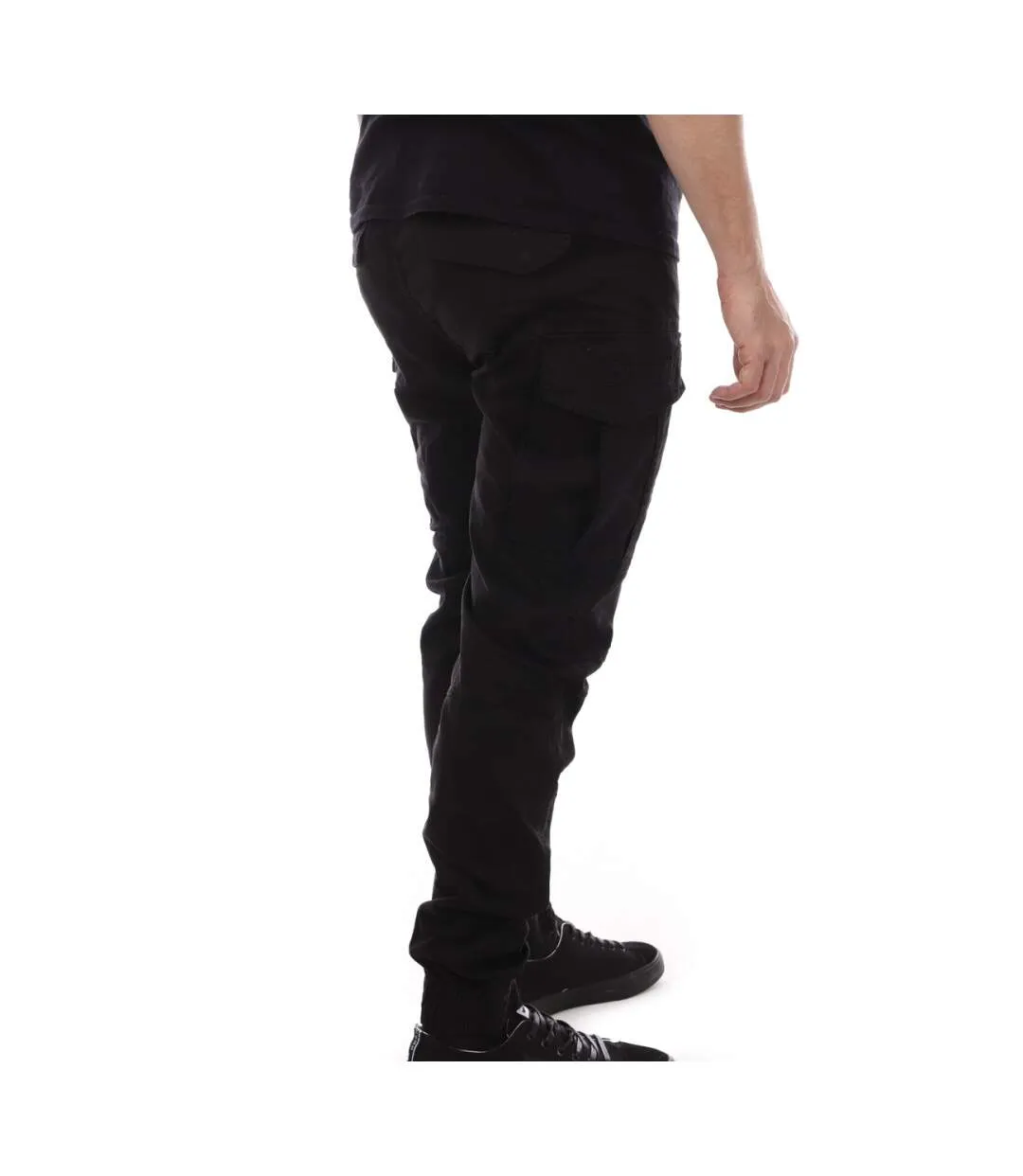 Pantalon Cargo Noir Homme Schott Relax