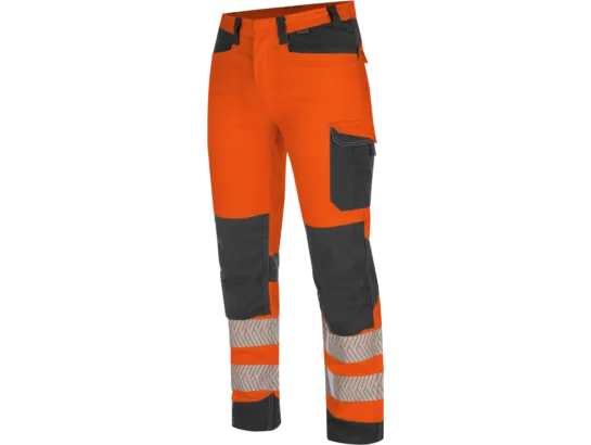 Pantalon de travail haute-visibilité fluo orange/anthracite Würth MODYF