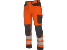 Pantalon de travail haute-visibilité fluo orange/anthracite Würth MODYF