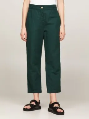 Pantalon droit ample | Vert | Tommy Hilfiger