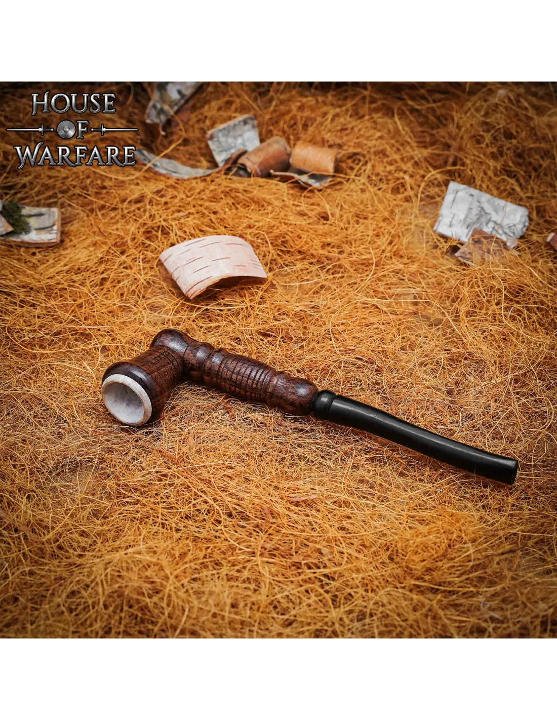 Pipe médiévale de l'artiste errant (16,3 x 4,8 cm.) ⚔️ Boutique Épées