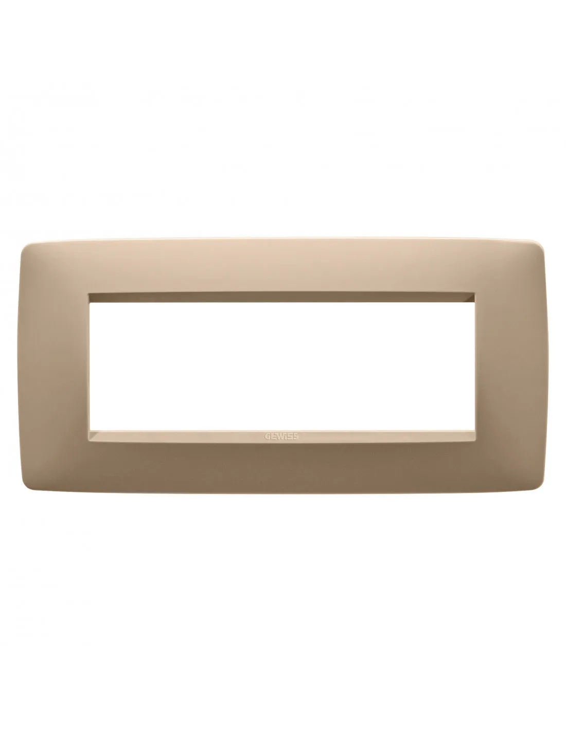 PLAQUE ONE RECTANGULAIRE 6P CUIVRE DOUX GEWISS GW16106VX