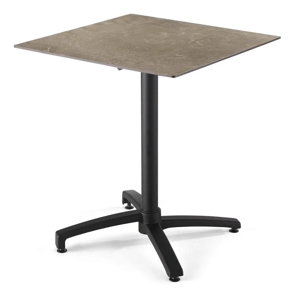 Plateau de table 70cm stratifié en marbre beige opera oviala
