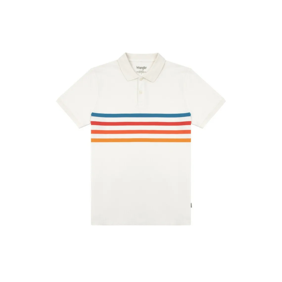 Polo pour homme en coton blanc  Wrangler - T-shirt / Polo Homme sur MenCorner