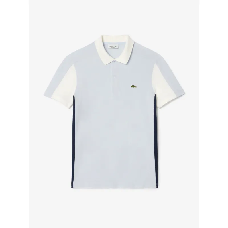 Polo rayé manches courtes bleu vert homme - Serge Blanco | wimod