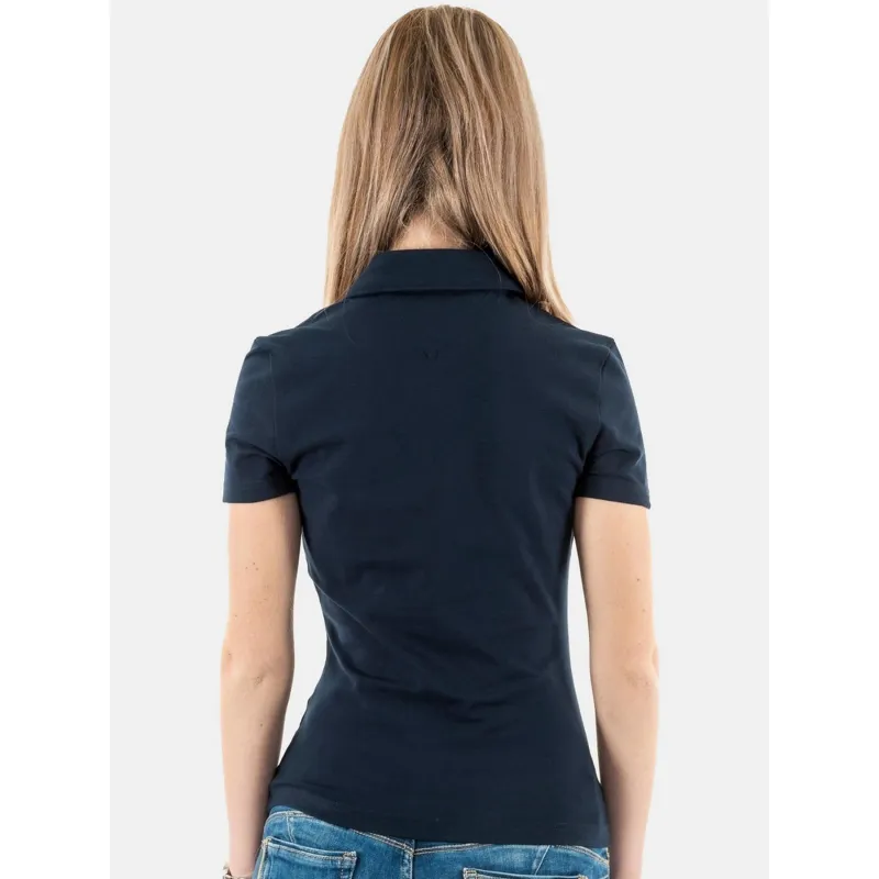 Polo slim essential logo bleu marine femme - Tommy Jeans | wimod