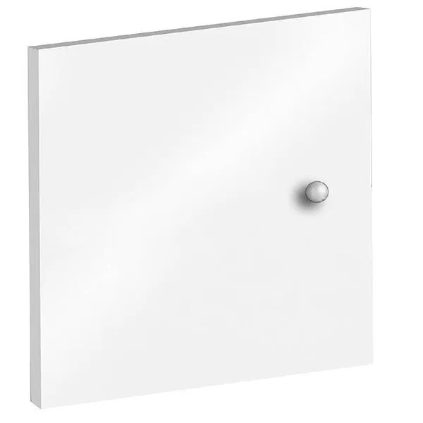 Portes à adapter sur bibliothèques multicases - coloris blanc - lot de