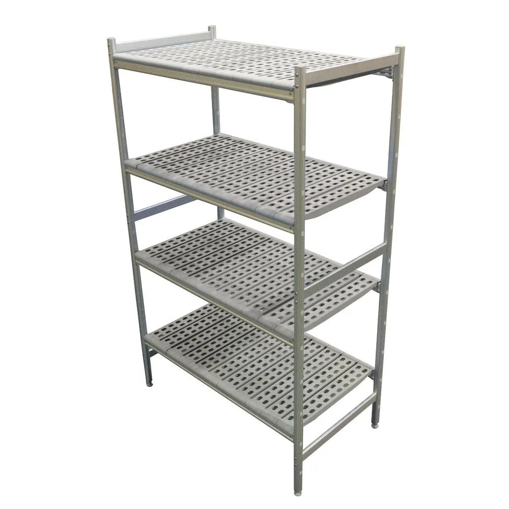 Rayonnage lineaire alu 5577x475 h.1700 4 niv. Poly