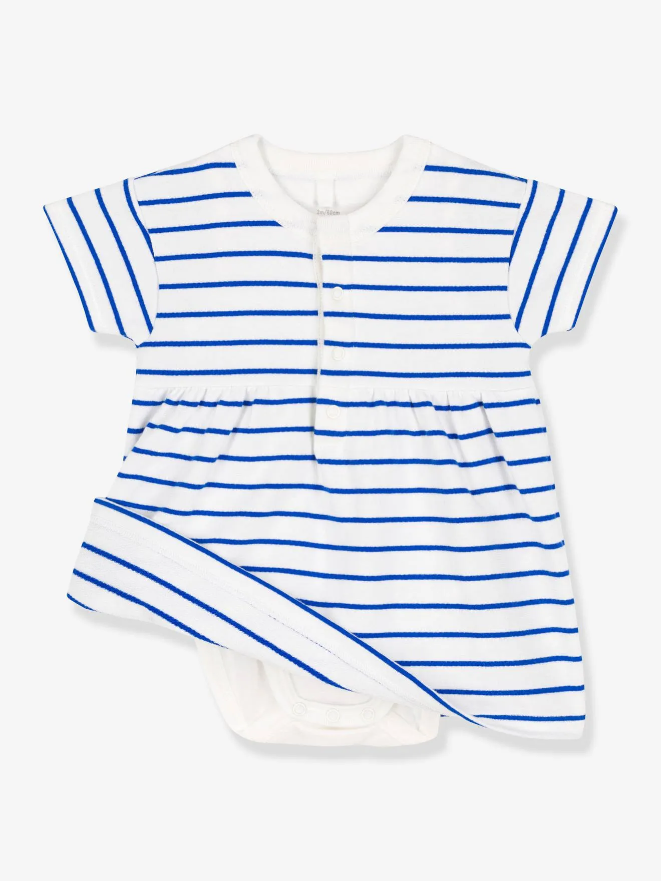 Robe + body manches courtes PETIT BATEAU blanc - Petit Bateau