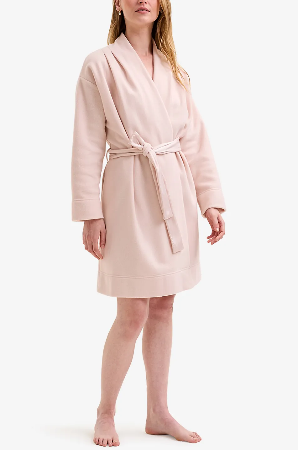 Robe de chambre courte en polaire Sarah