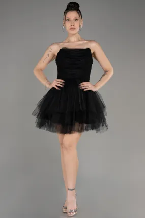 Robe de Cérémonie Mini Noir ABK2089