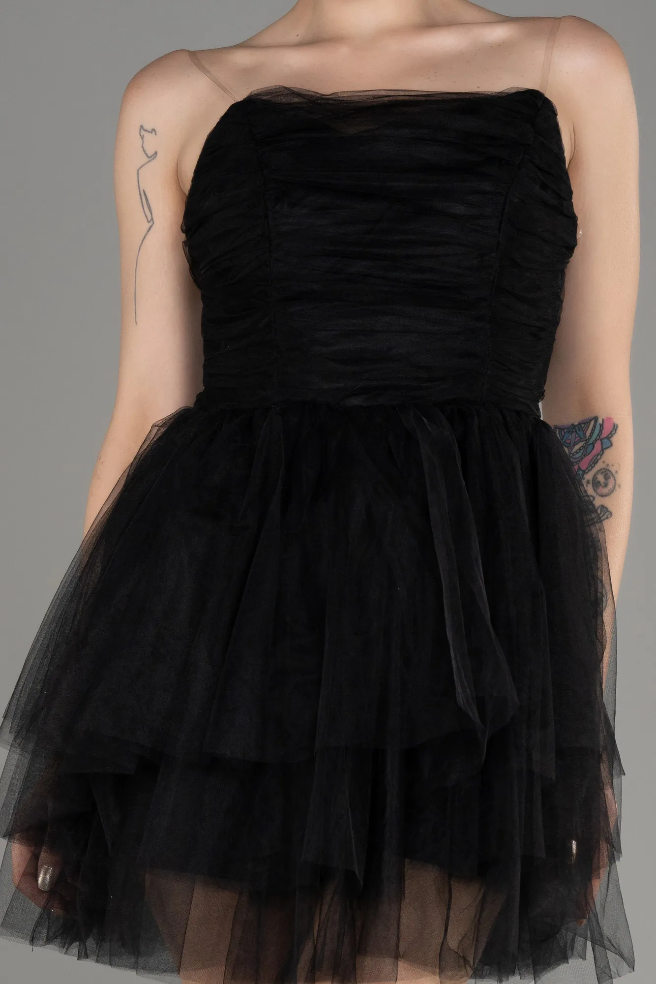 Robe de Cérémonie Mini Noir ABK2089