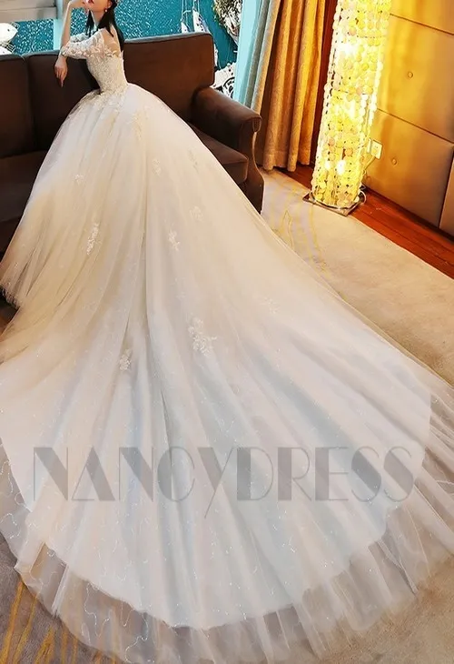 robe de mariage longue traîne