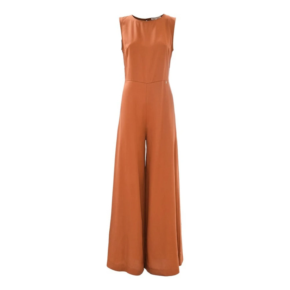 Robe Jumpsuit Marron Métallique